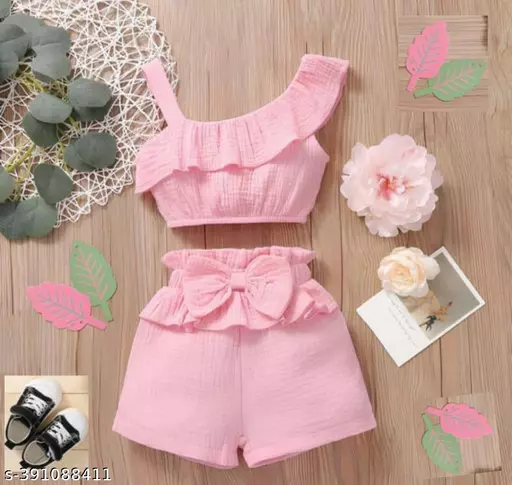 Stylish Baby Girls Top & Bottom Set