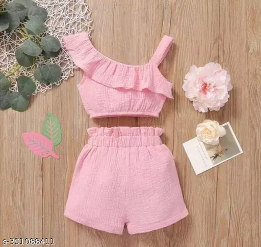 Stylish Baby Girls Top & Bottom Set