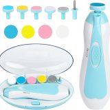 Electric Baby Nail Trimmer File with 6 Grinders Manicure Kit