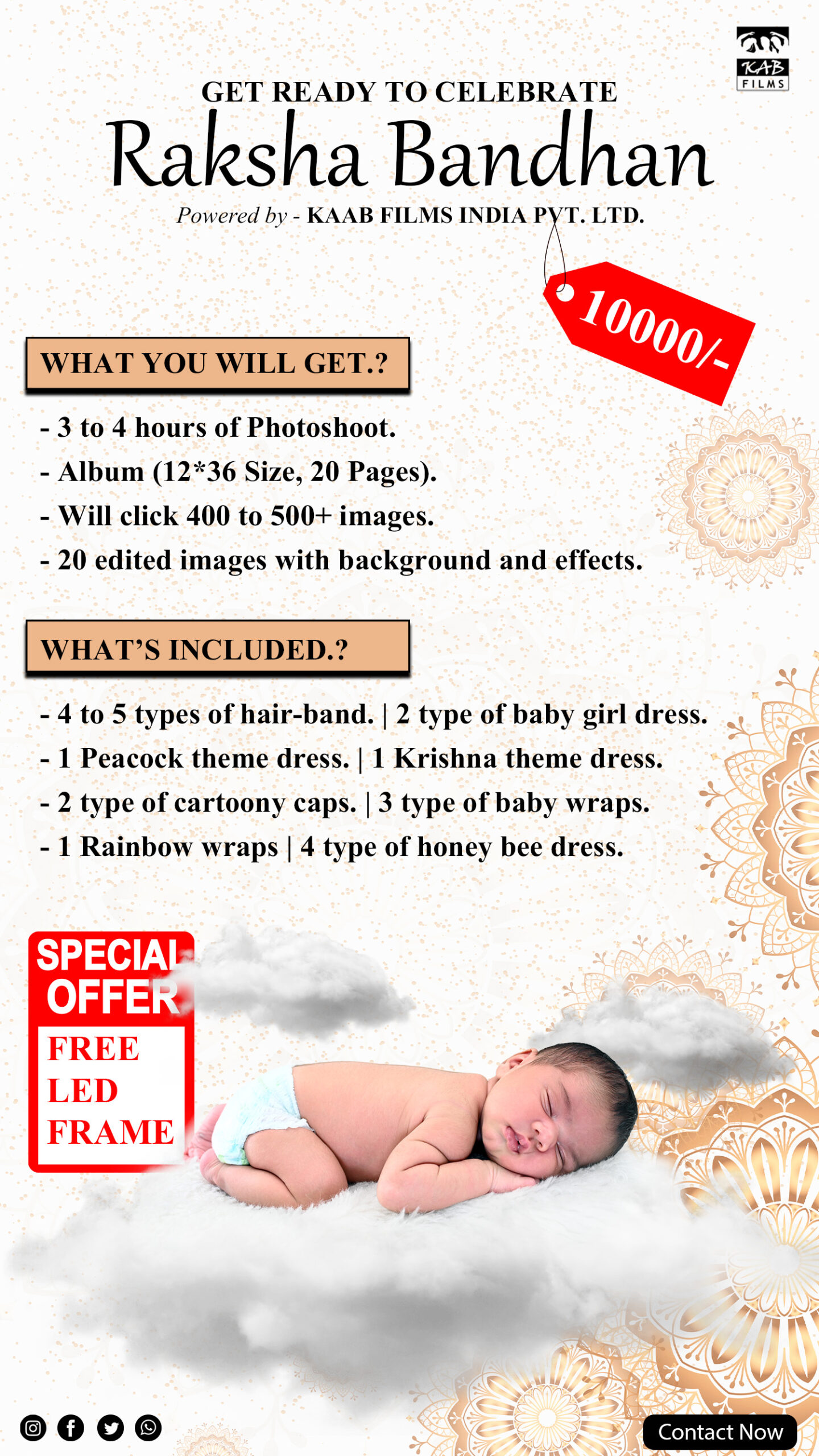 Capture the Magic of Your Newborn with Our Exclusive Raksha Bandhan Photoshoot Offer in Delhi NCR